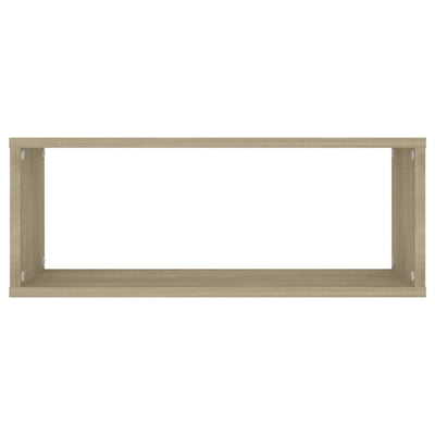 Kuutioseinähyllyt 2 kpl Sonoma-tammi 60x15x23 cm tekninen puu