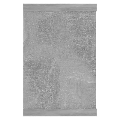 Kuutioseinähyllyt 2 kpl betoninharmaa 60x15x23 cm tekninen puu