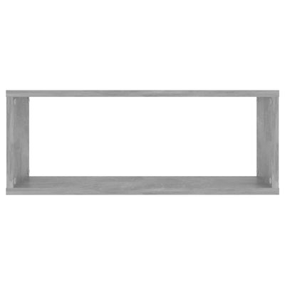 Kuutioseinähyllyt 4 kpl betoninharmaa 60x15x23 cm tekninen puu