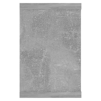 Kuutioseinähyllyt 4 kpl betoninharmaa 60x15x23 cm tekninen puu