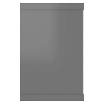Kuutioseinähyllyt 6 kpl korkeak. harmaa 60x15x23cm tekninen puu