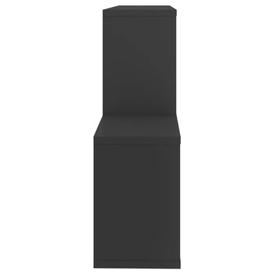 Seinähylly harmaa 100x18x53 cm tekninen puu