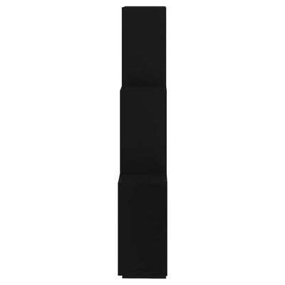Kuutioseinähylly musta 78x15x93 cm tekninen puu