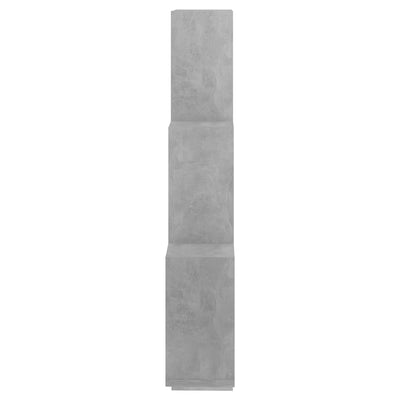 Kuutioseinähylly betoninharmaa 78x15x93 cm tekninen puu