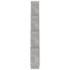 Kuutioseinähylly betoninharmaa 90x15x119 cm tekninen puu