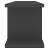 Seinähyllyt 2 kpl harmaa 75x18x20 cm tekninen puu