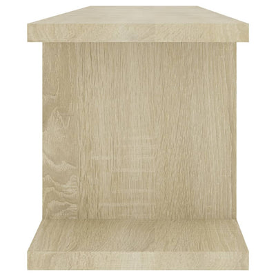Seinähyllyt 2 kpl Sonoma-tammi 75x18x20 cm tekninen puu