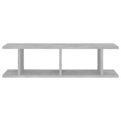 Seinähyllyt 2 kpl betoninharmaa 75x18x20 cm tekninen puu