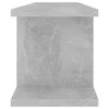 Seinähyllyt 2 kpl betoninharmaa 75x18x20 cm tekninen puu