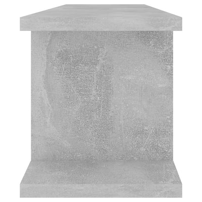 Seinähyllyt 2 kpl betoninharmaa 75x18x20 cm tekninen puu