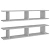 Seinähyllyt 2 kpl betoninharmaa 105x18x20 cm lastulevy