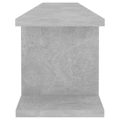 Seinähyllyt 2 kpl betoninharmaa 105x18x20 cm lastulevy