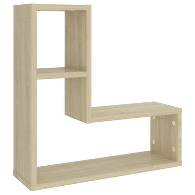 Seinähyllyt 2 kpl Sonoma-tammi 50x15x50 cm tekninen puu