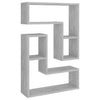 Seinähyllyt 2 kpl betoninharmaa 50x15x50 cm tekninen puu