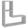 Seinähyllyt 2 kpl betoninharmaa 50x15x50 cm tekninen puu