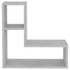 Seinähyllyt 2 kpl betoninharmaa 50x15x50 cm tekninen puu