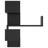 Musta seinäkulmahyllyt Cessar 40x40x50cm (2 kpl puinen)