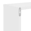 Seinähyllyt 2 kpl valkoinen 50x15x50 cm tekninen puu