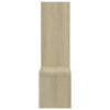 Seinähyllyt 2 kpl Sonoma-tammi 50x15x50 cm lastulevy