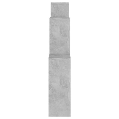 Kuutioseinähylly betoninharmaa 80x15x78,5 cm tekninen puu