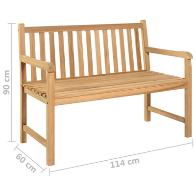 Puutarhapenkki 114 cm täysi tiikki