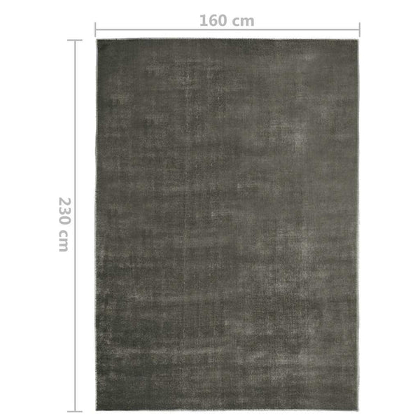 Matto pestävä taitettava harmaanruskea 160x230 cm polyesteri