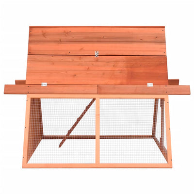 Puinen kaninkoppi Indefina 152x127x109,5cm (kuusi)