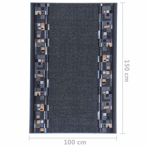 Käytävämatto antrasiitti 100x150 cm liukumaton