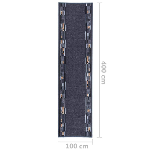 Käytävämatto antrasiitti 100x400 cm liukumaton