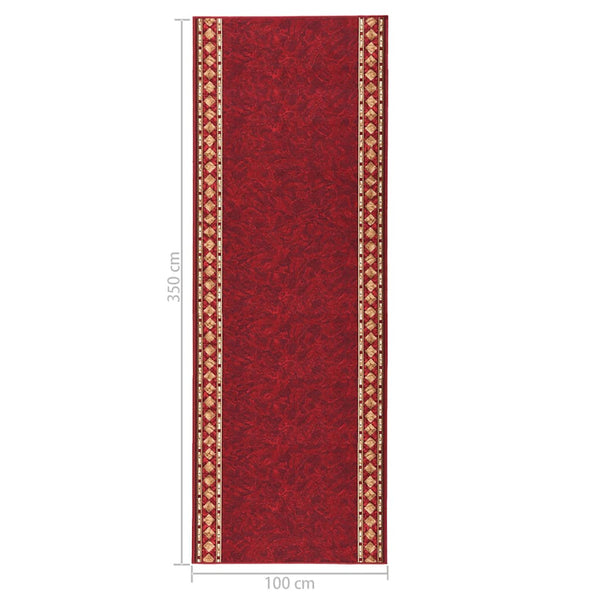 Käytävämatto punainen 100x350 cm liukumaton