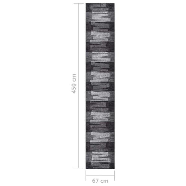 Käytävämatto antrasiitti 67x450 cm liukumaton