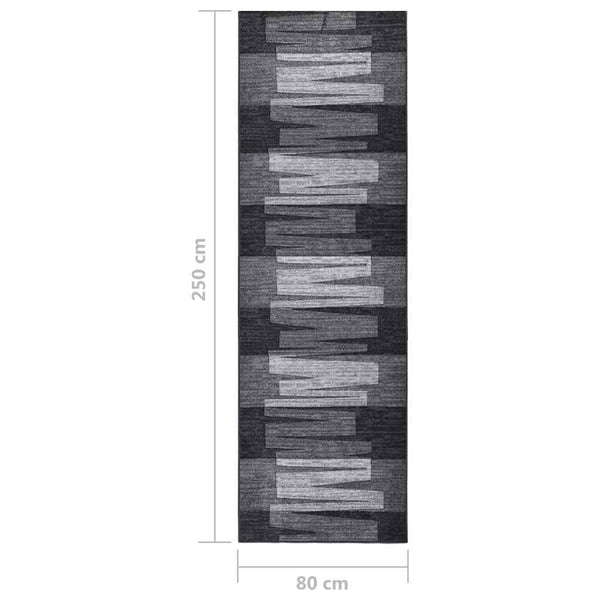 Käytävämatto antrasiitti 80x250 cm liukumaton