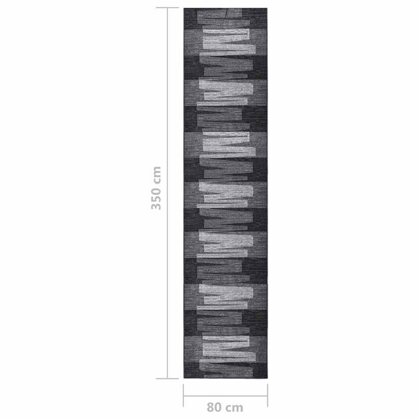 Käytävämatto antrasiitti 80x350 cm liukumaton