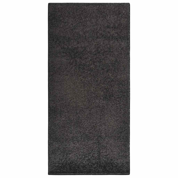 Pehmeänukkainen matto liukumaton 115x170 cm antrasiitti