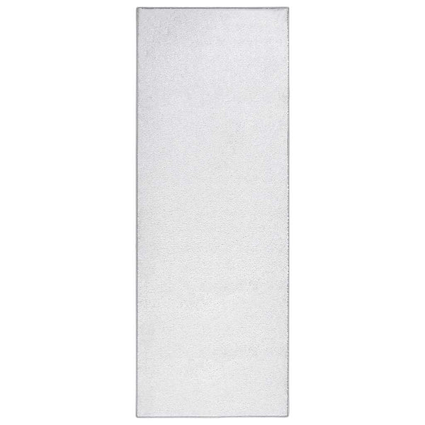 Pehmeänukkainen matto liukumaton 67x180 cm vaaleanharmaa