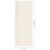 Pehmeänukkainen matto liukumaton 67x180 cm beige