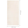 Pehmeänukkainen matto liukumaton 115x170 cm beige