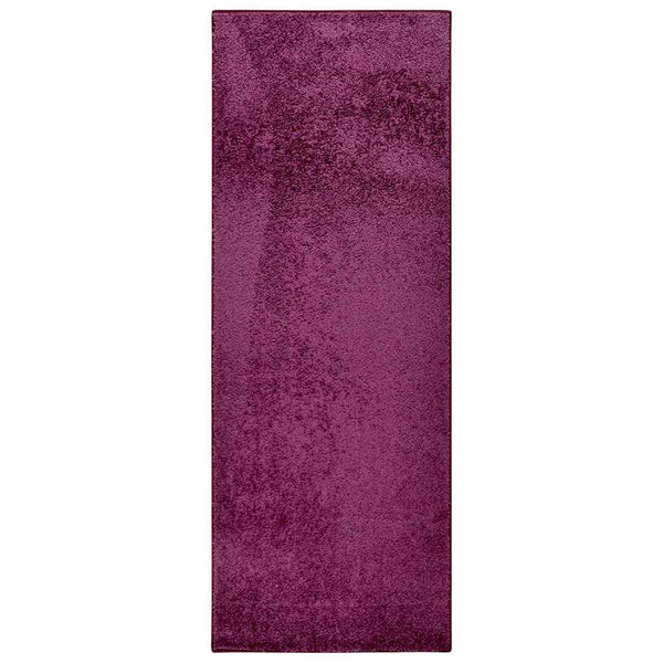 Pehmeänukkainen matto liukumaton 67x180 cm purppura
