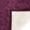 Pehmeänukkainen matto liukumaton 67x180 cm purppura