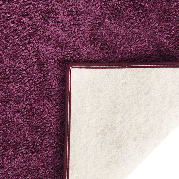 Pehmeänukkainen matto liukumaton 67x180 cm purppura
