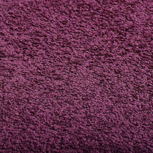 Pehmeänukkainen matto liukumaton 67x180 cm purppura