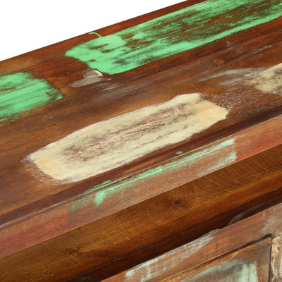 TV-taso monivärinen 110x30x40 cm täysi kierrätyspuu