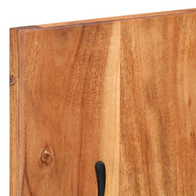 Seinäkiinnitteiset naulakot Razvanel 36x3x110cm (2 kpl akaasiapuu)