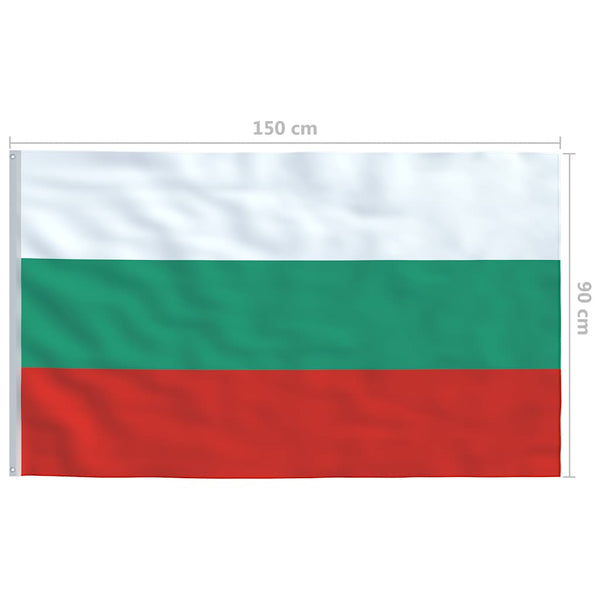 Bulgarian lippu ja tanko alumiini 4 m