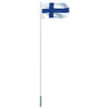 Suomen lippu ja tanko alumiini 4 m