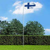 Suomen lippu ja tanko alumiini 4 m