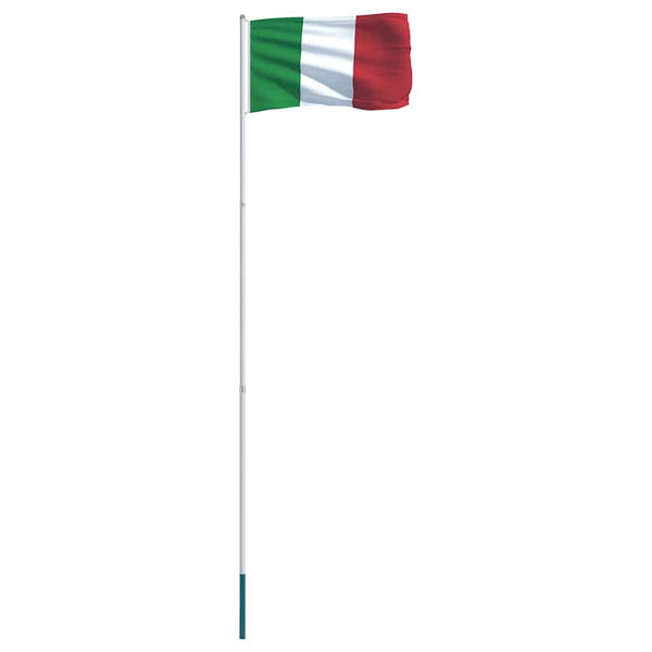 Italian lippu ja tanko alumiini 4 m