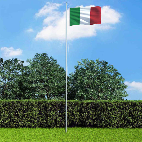 Italian lippu ja tanko alumiini 4 m