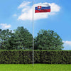 Slovakian lippu ja tanko alumiini 4 m