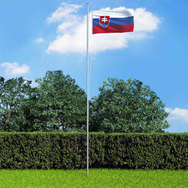 Slovakian lippu ja tanko alumiini 4 m